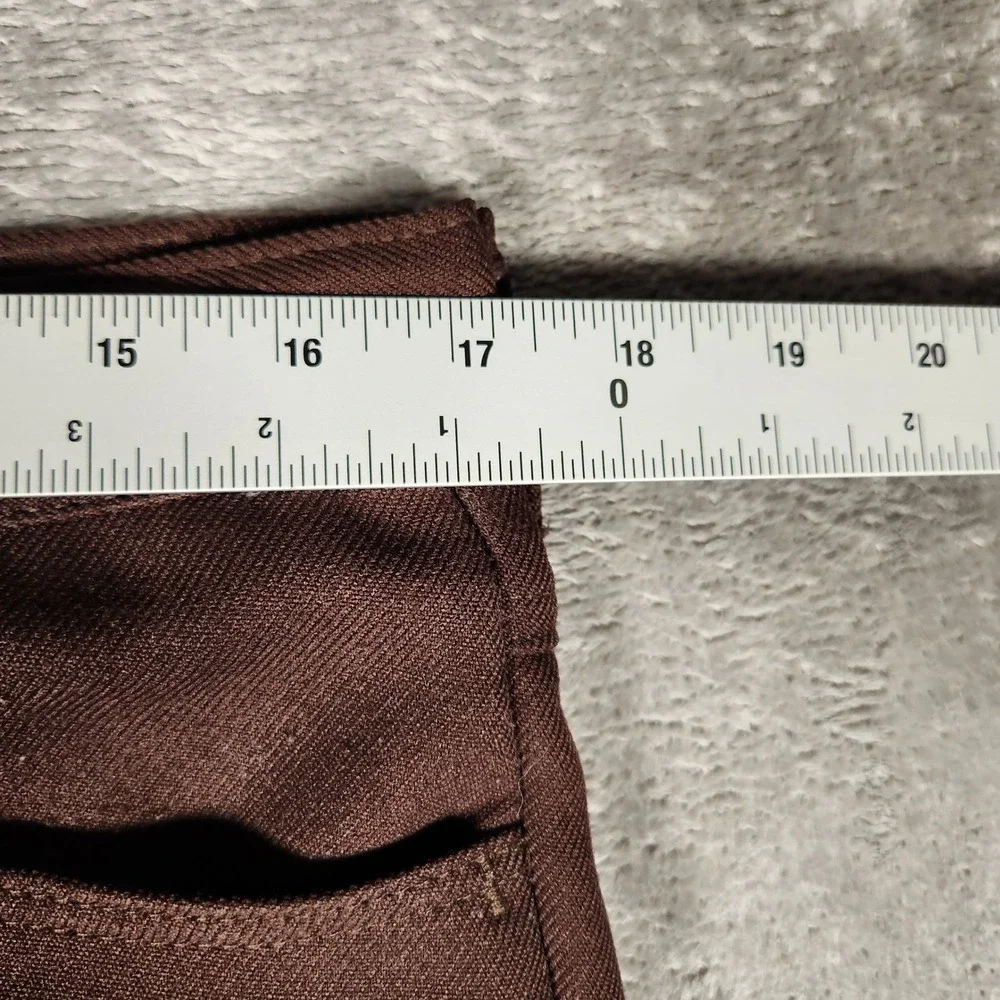 Wrangler Mens 35X29 Brown‎ Good Polyester Pants Western Vintage